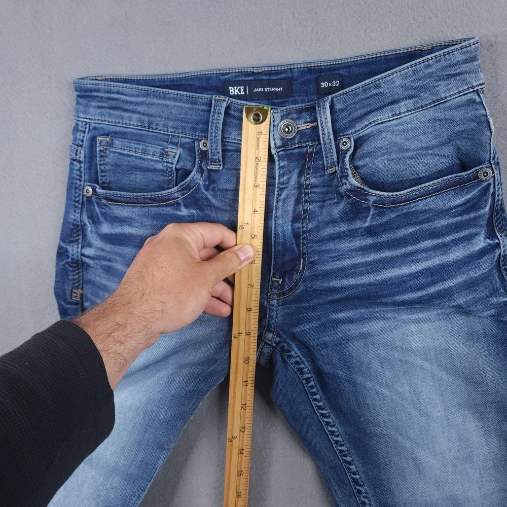 BKE Jake Straight Jeans Mens 30x32 Medium Wash Stretch Denim Lot Of 2‎ Pair